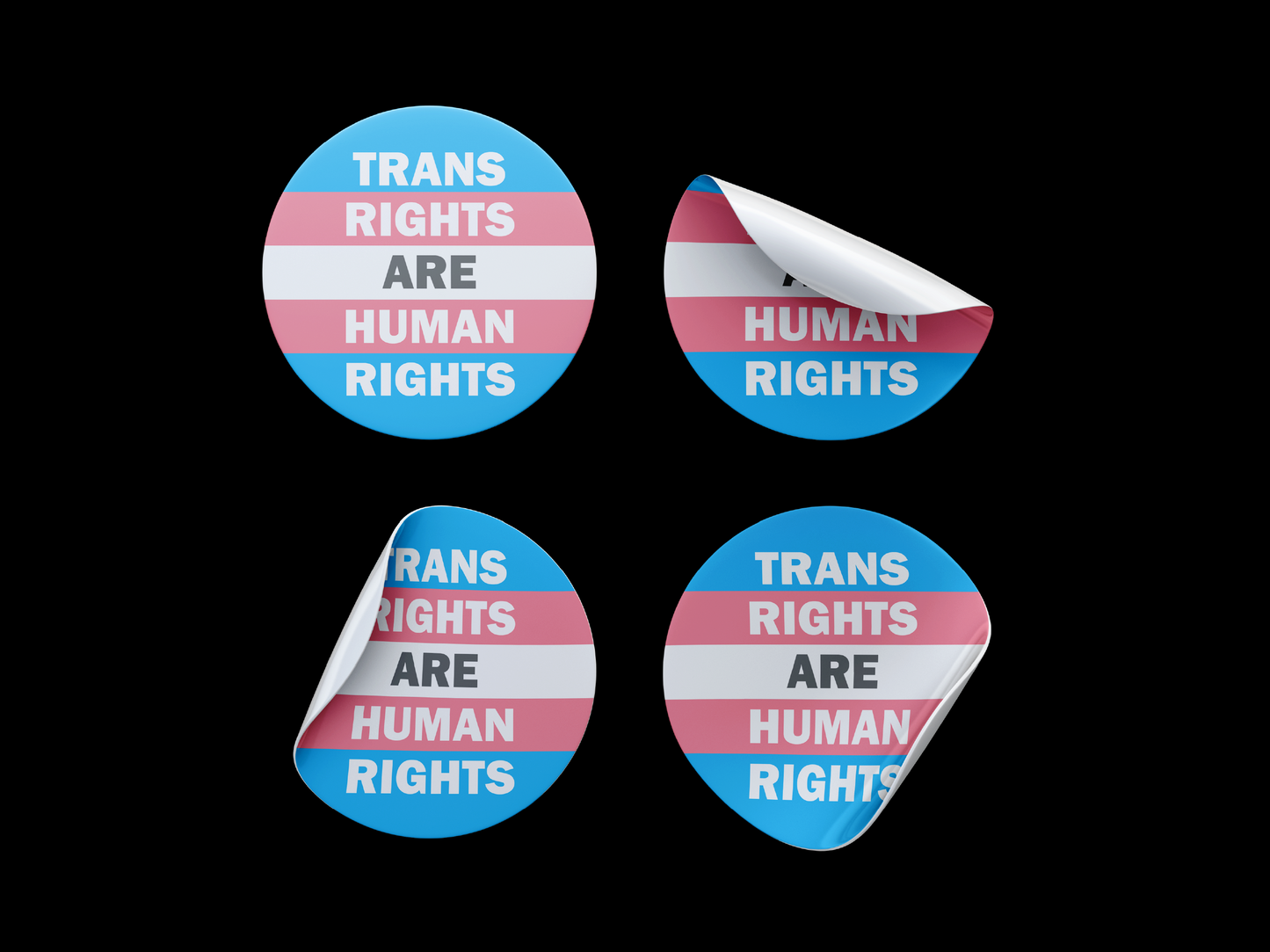 Trans Rights Are Human Rights Stickers