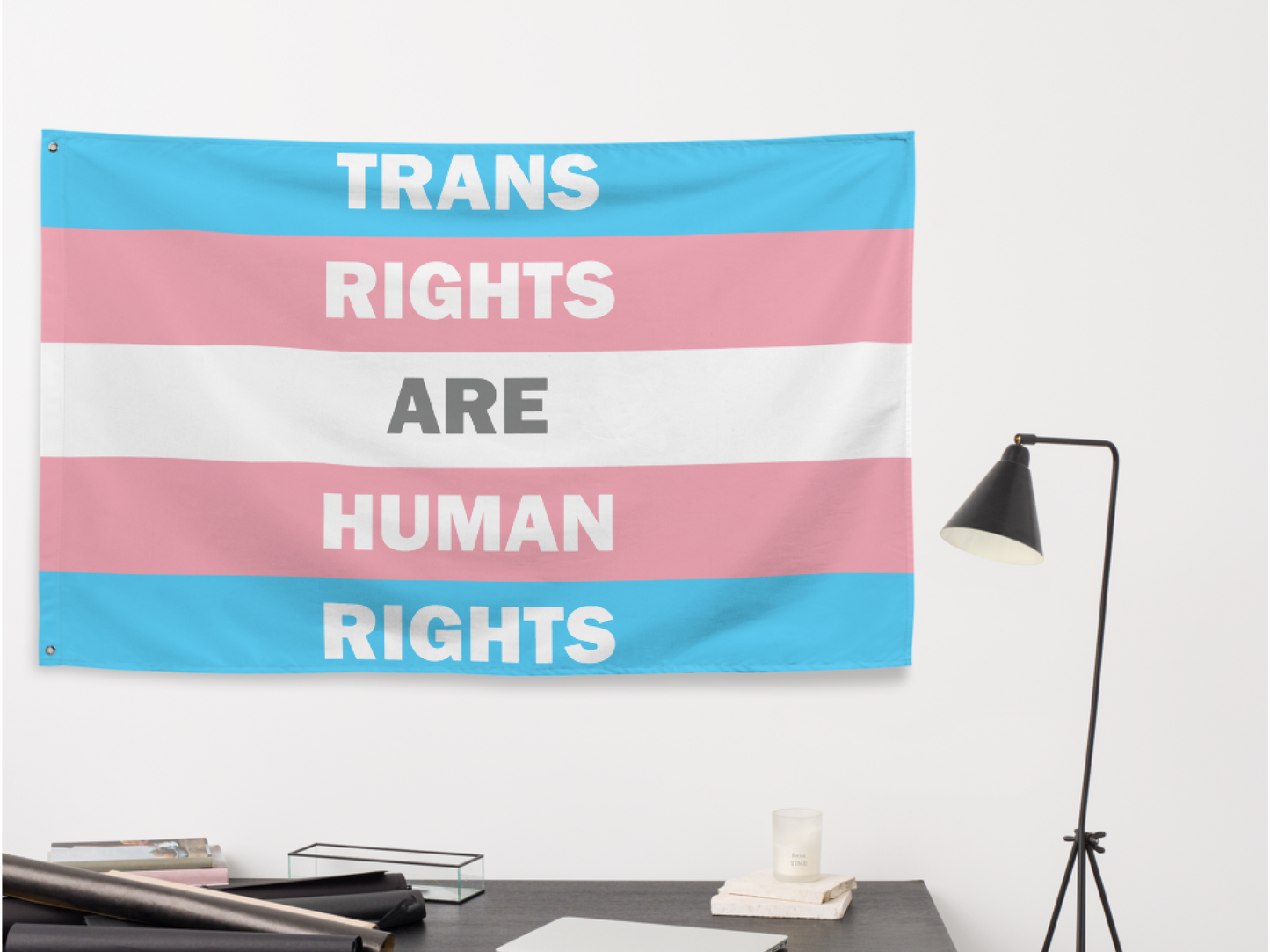 Trans Rights Are Human Rights Flag